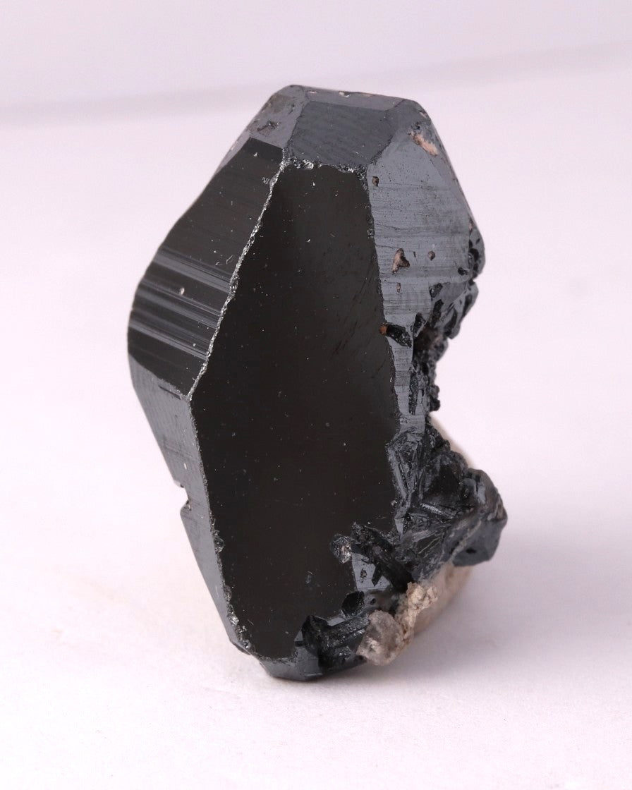 Front view of mirror double-terminated Hematite from N'Chwaning II, Kalahari Manganese Fields, South Africa