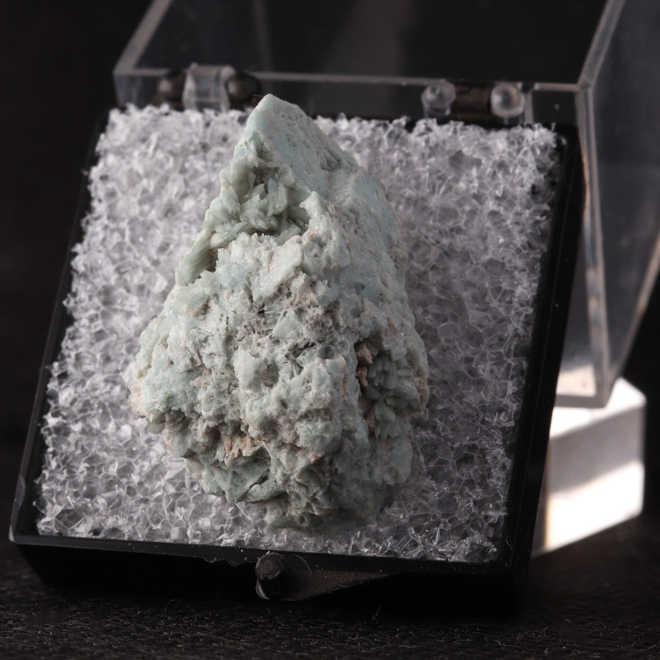 Front view of rare Johannsenite mineral specimen from N'Chwaning II, Kalahari Manganese Fields, South Africa