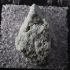 Close-up front view of rare Johannsenite mineral specimen from N'Chwaning II, Kalahari Manganese Fields, South Africa