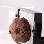 Close-up of gemmy Sturmanite crystal attached to Sturmanite from Wessels Mine, South Africa