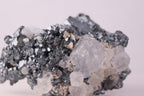 Close-up view of gorgeous lustrous Hematite with Calcite mineral specimen from N'Chwaning III, Kalahari Manganese Fields, South Africa