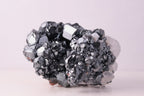 Side view of gorgeous lustrous Hematite with Calcite mineral specimen from N'Chwaning III, Kalahari Manganese Fields, South Africa