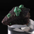 Little green Metazeunerite cubes.