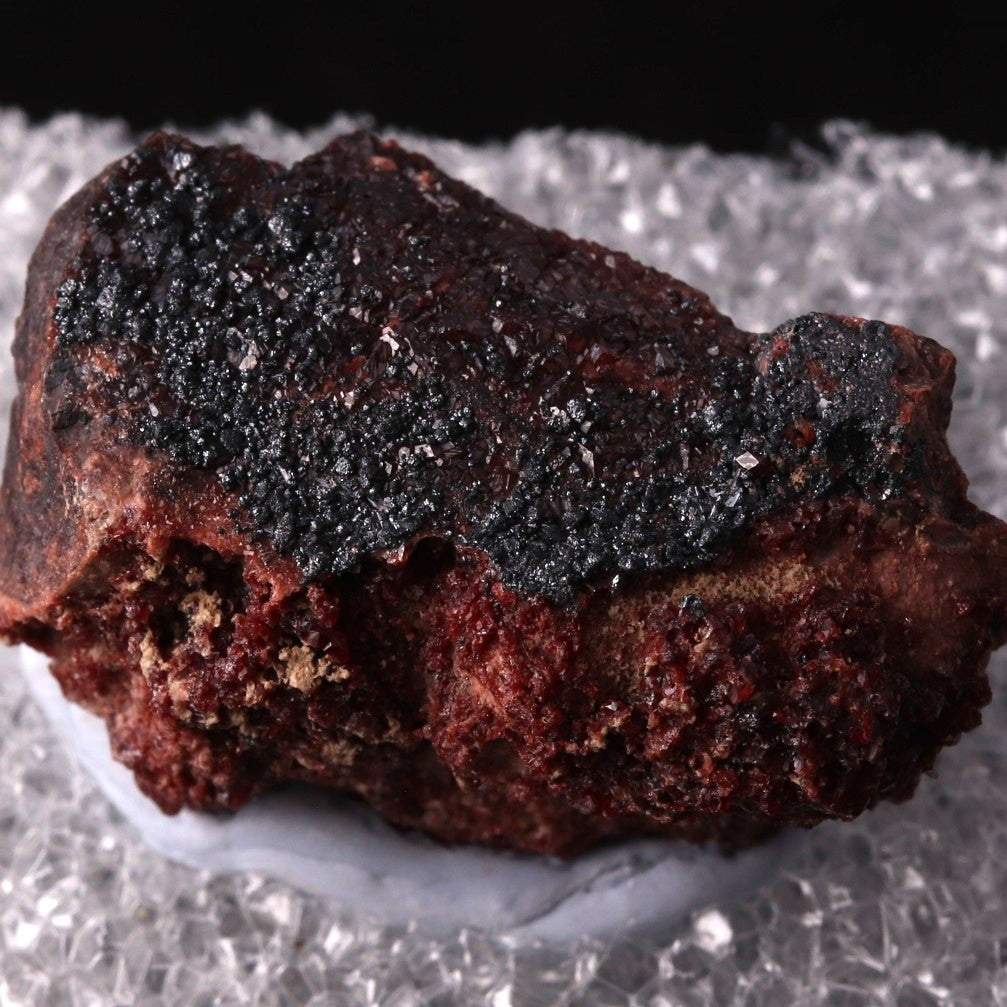 Mozartite, Andradite and Hausmannite thumbnail from Wessels Mine, South Africa. Ex. Dr von Bezing.