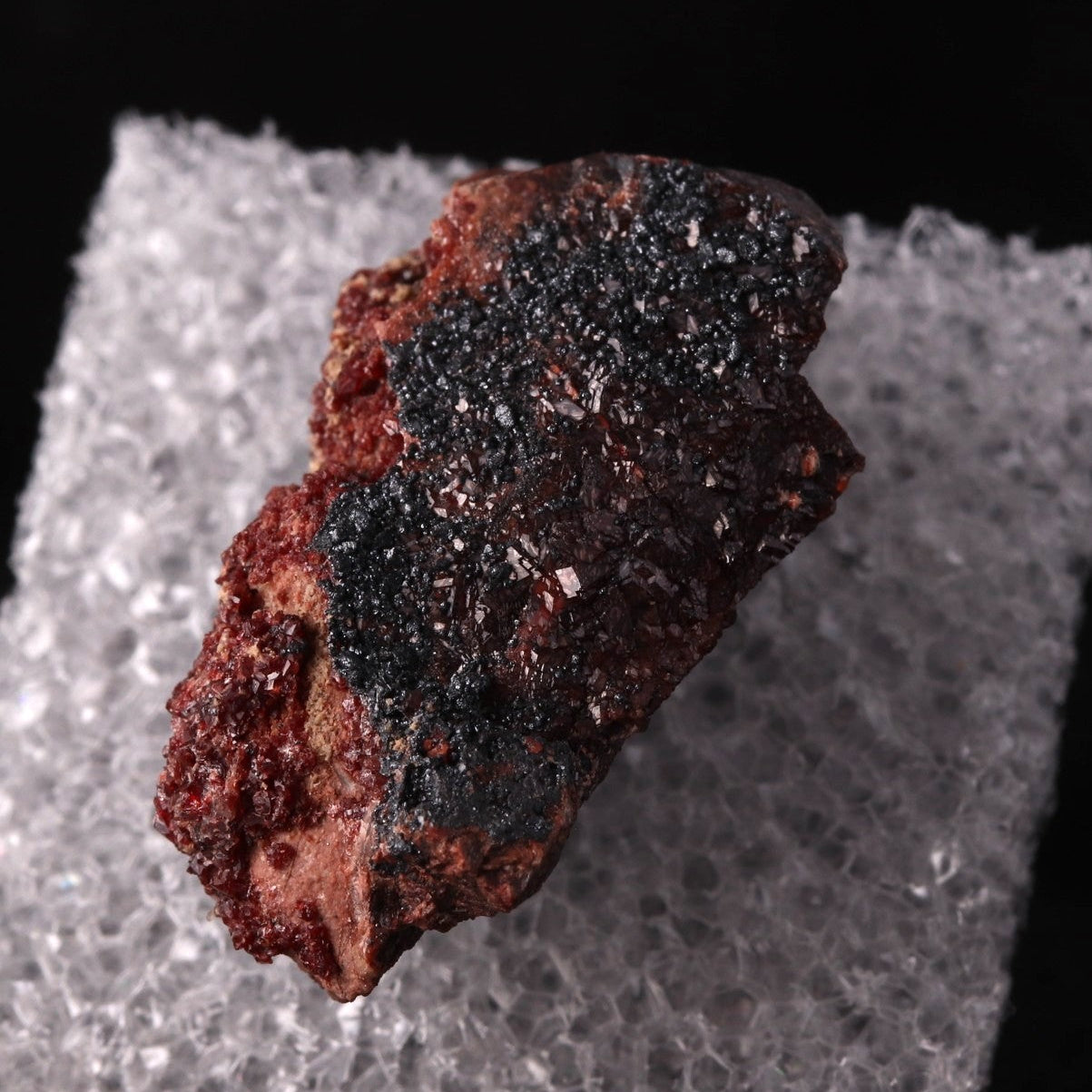 Mozartite, Andradite and Hausmannite thumbnail from Wessels Mine, South Africa. Ex. Dr von Bezing.