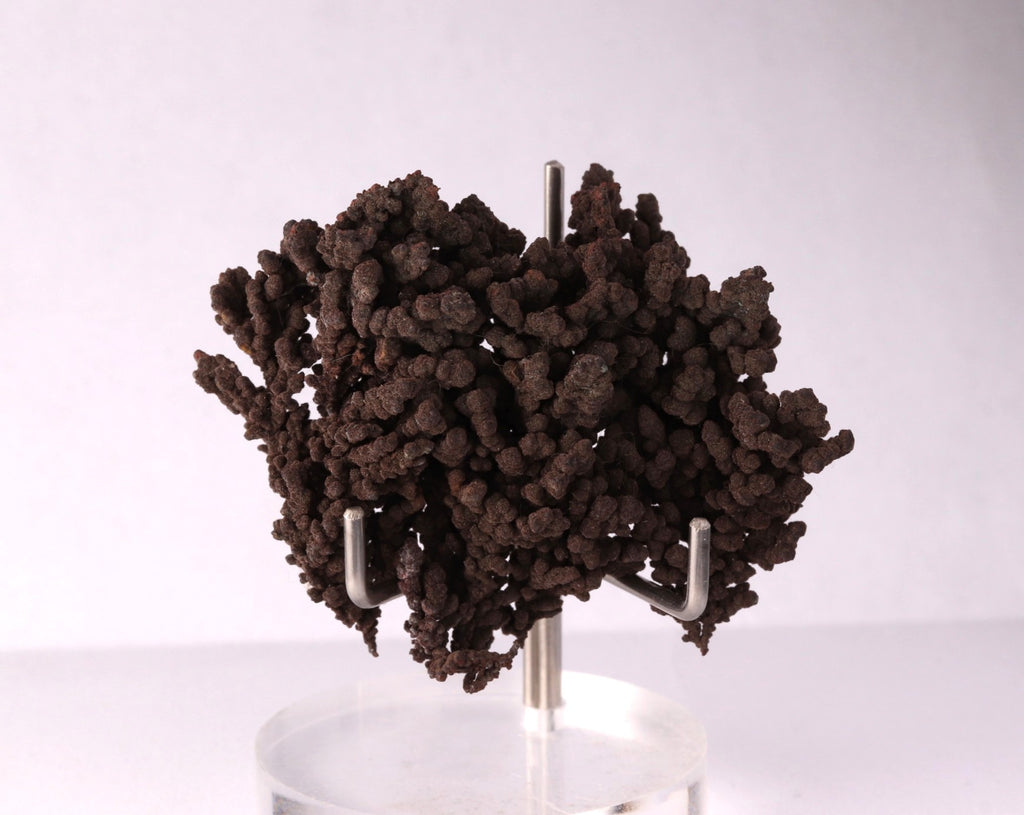 Front view of Native Copper mineral specimen from Tsumeb, Oshikoto Region, Namibia