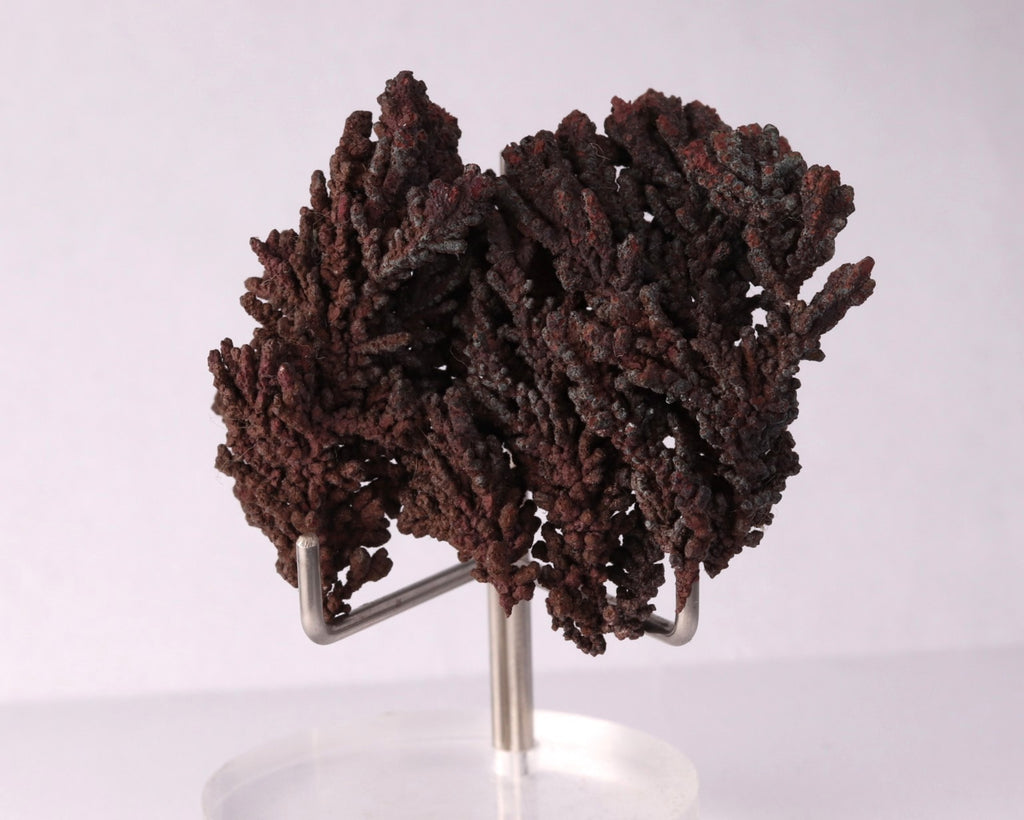 Back view of Native Copper mineral specimen from Tsumeb, Oshikoto Region, Namibia