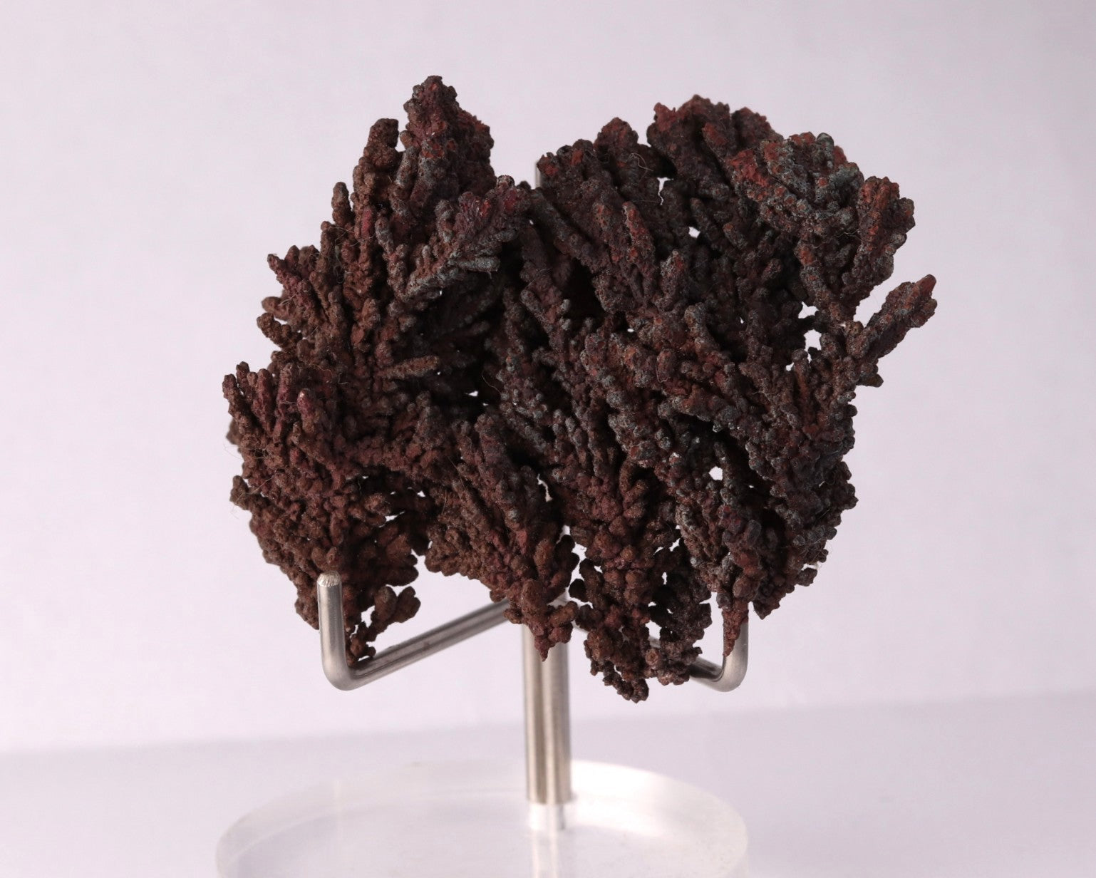 Back view of Native Copper mineral specimen from Tsumeb, Oshikoto Region, Namibia