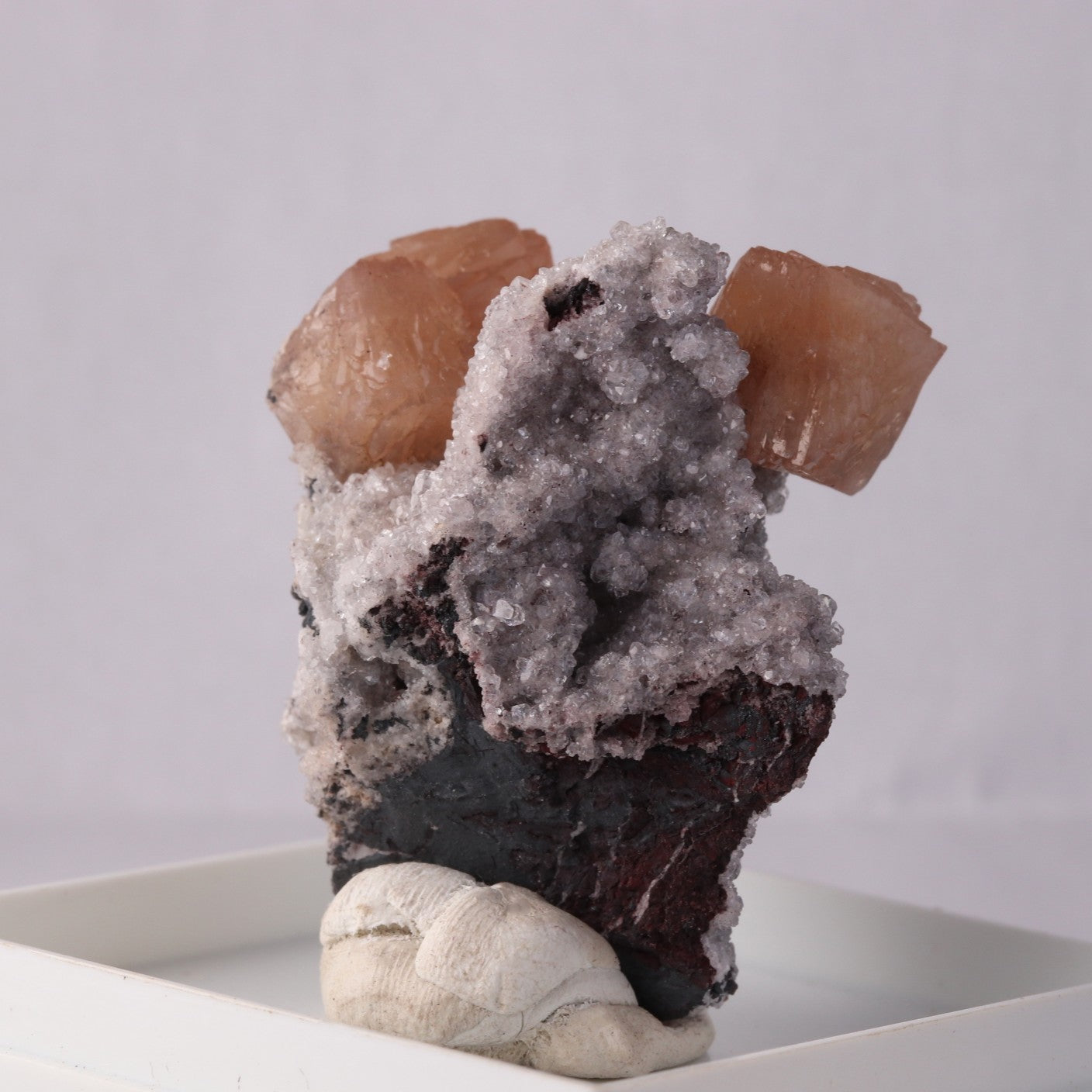 Olmiite with Calcite