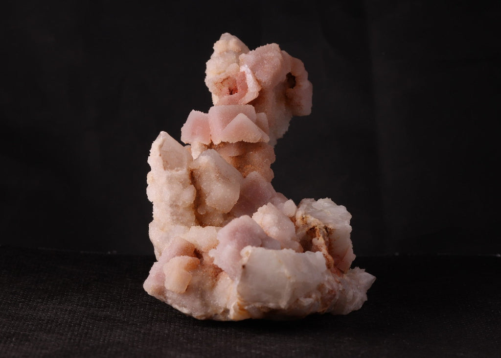 Side view of Quartz after Calcite on Quartz mineral specimen from Boekenhout, Pretoria, Gauteng, South Africa