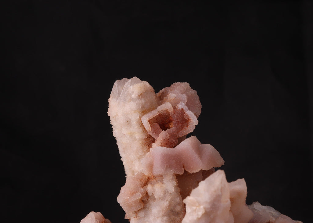 Close-up view of Quartz after Calcite on Quartz mineral specimen from Boekenhout, Pretoria, Gauteng, South Africa