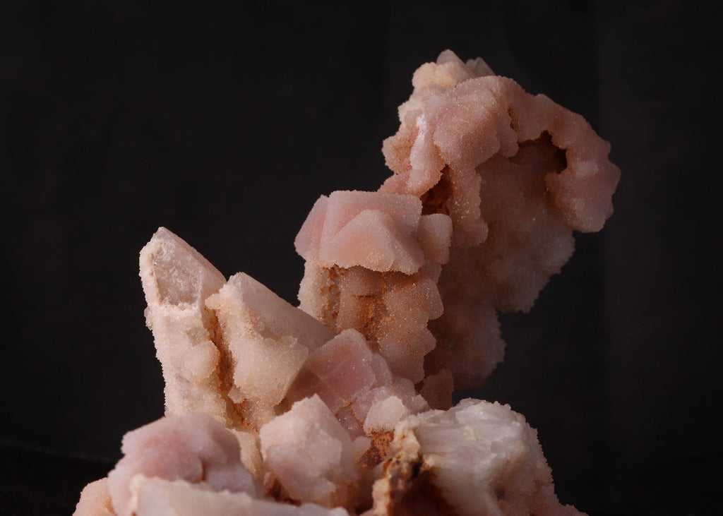 Close-up view of Quartz after Calcite on Quartz mineral specimen from Boekenhout, Pretoria, Gauteng, South Africa