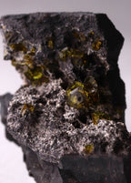 Close-up of Sturmanite on matrix from N'Chwaning II, Kalahari Manganese Fields, South Africa