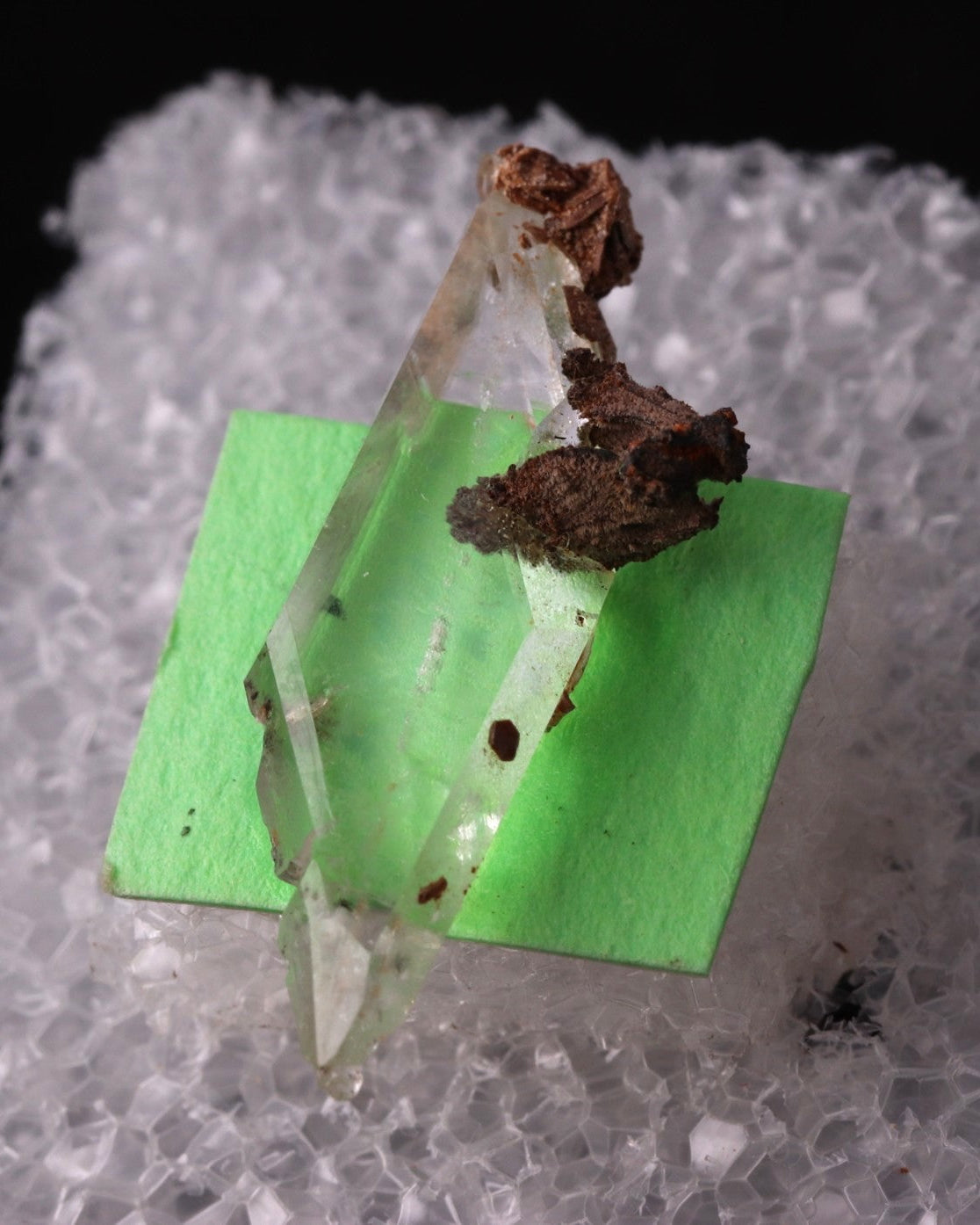 Sturmanite on Calcite from N'Chwaning