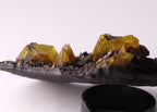 Another close-up of gemmy Sturmanite crystals on matrix from KMF (Kalahari Manganese Field), South Africa. 
