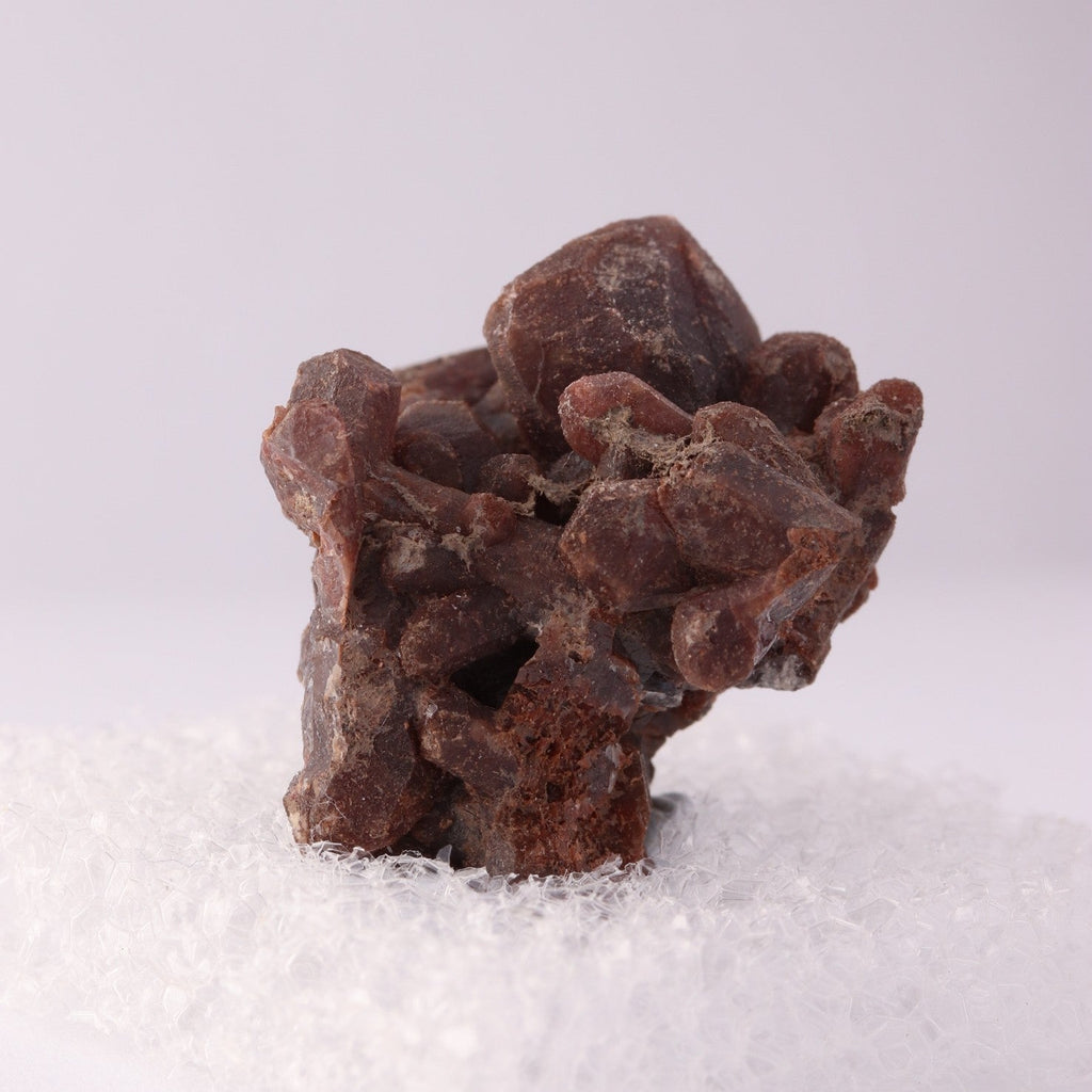 Close-up of side view of Tephroite from Wessels Mine, South Africa