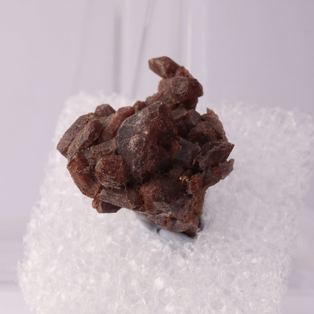Close-up of top view of Tephroite from Wessels Mine, South Africa